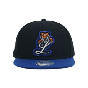 Tigres del Licey Snapback Hat – Black with Blue Brim - Negra con Pico Azul