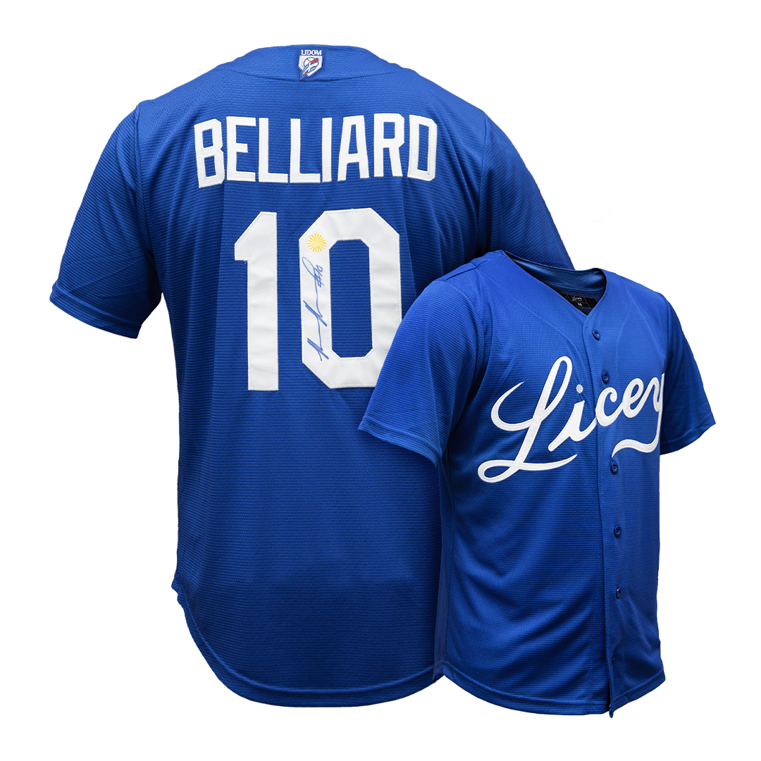 Ronnie Belliard Authentic Tigres del Licey Retro Blue Jersey ...