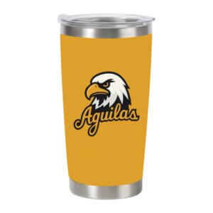 Águilas Cibaeñas Stainless Steel Tumbler – Yellow | Vaso Térmico Acero Inoxidable Águilas