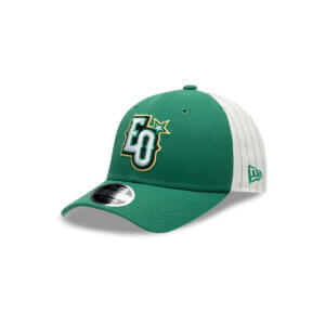 Estrellas Orientales New Era 9FORTY Snapback Hat – Green, White Pinstripes & EO Logo | Official LIDOM Baseball Cap